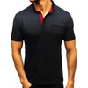 Men Fashion Polo Shirts New Printed Gradient High Quality Breathable Casual Polo