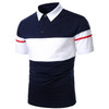 Men's Polo Shirt New Short Sleeve Polo Shirt Contrast Color Streetwear Casual