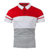 Men's Polo Shirt New Short Sleeve Polo Shirt Contrast Color Streetwear Casual