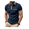 New Men's Casual Short-Sleeved Polo Shirt Fashion Lapel T-Shirt Breathable Polo