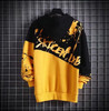 YiXin Hoodie Oversized Plus Size Loose Patchwork Pull Over Hoodies Men's Stylish