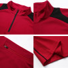 New Men Kids Soccer Tracksuit Umiform Sport Suit Half Zipper Long Sleeve Jersey