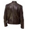 Motorcycle Leather Oversized Men's Slim Waterproof Warm Studded Leather Jacket