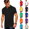 New Arrivals Shirt Casual Customized Logo  Polyester Men's T-Shirt Polo Cotton