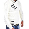 Long Sleeve Jacquard Knitwear Crew Neck Pullover Men's Fashion Knitted Sweater