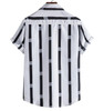 Striped Casual Slim Turn-down Collar Hawaiian Style Men's Short Sleeve Shirts