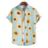 Hawaiian Shirts For Men's Fashion Short Casual Beach Shirt For Oversized Shirts