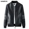 Men's New Soft Leather Jackets Clothing Long Sleeves Coat Fashion Plus Size