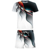 Casual 3D Printing Sport Suit Brand 2 Piece T-Shirt Men's Short Sleeve Sets