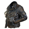 DAMOCHIC Custom Plus Size Men's Long Sleeve Zipper Motorcycle Leather Jackets