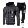 Custom Men's Tracksuits Zip Up Thin Fleece Jacket Hoodies and Sweat Pants Set