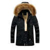 Men Overcoat Jackets Cotton Canvas Outerwear Jaqueta Thicken Coat Parka Outwear