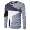 Men's Fashion Sweatshirts Brand Clothing Pullover O Neck Long Sleeve Patchwork