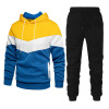 Custom Casual Wear Hooded Sweater Pockets Sport Pants Men's 2-Piece Leisure Set