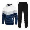 Custom Casual Wear Hooded Sweater Pockets Sport Pants Men's 2-Piece Leisure Set