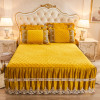 European Style Luxury Lace Crystal Velvet Duvet Cover Set Bedding Set Flora