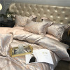 Luxury 100s Brocade Jacquard Quilt Cover Fit Sheet Cotton Four Piece Bedding Set