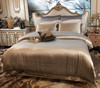 Luxury 100s Brocade Jacquard Quilt Cover Fit Sheet Cotton Four Piece Bedding Set