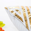 Home Decorative-Throw Pillow Covers Gold Foil Geometric Square Cushion Covers