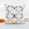 Home Decorative-Throw Pillow Covers Gold Foil Geometric Square Cushion Covers