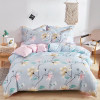 Brushed Four-piece Pure Cotton Bed Sheet Quilt Cover Luxury Velvet Bedding Set