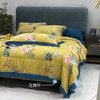Lyocell Quilt 4-Piece Bedding Comforter Set Washable Smooth Silk Good Set