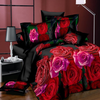 3D Flower Printed Bedding Set Custom King Size 4 Piece Bed Sheet Set For Home