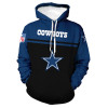 American Football Team Trademark Cowboys Casual Streetwear Fleece Men's Hoodie