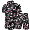 Men's Shirt Fashion Gold Luxury Designer Hawaii Beachwear Floral Printed Sets