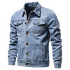 Custom High Quality Men's Cotton Jeans Jacket Custom Denim Jacket