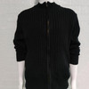 Men's Sweater Coat Fashion Cardigan Knitted Sweater Slim Fit Stand Collar