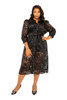 Belted Lace Shirt Dress-43755