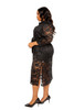 Belted Lace Shirt Dress-43755