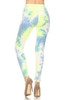 Tie Dye Printed, Full Length, High Waisted Leggings-43781