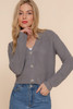 Long SLV V-Neck Sweater Cardigan  -44627
