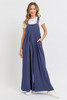 Adjustable Strap Overall Wide Leg Jumpsuit-44450 Adjustable Strap Overall Wide Leg Jumpsuit-44450
