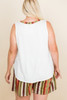 Plus Size Solid Sleeveless French Terry Tank Top-43931 Plus Size Solid Sleeveless French Terry Tank Top-43931