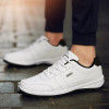 New Men's Low Cut Casual Sneakers Trending Leather Fitness Walking Style Shoes