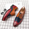 Men's Executive Oxfords Leather Shoes Casual Black Color Fashion Genuine Dress