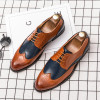 Men's Executive Oxfords Leather Shoes Casual Black Color Fashion Genuine Dress