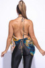 Open Back Cowl Neck Top-44635
