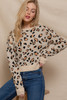 Long Slv Animal Jacquard Sweater       -44734 Long Slv Animal Jacquard Sweater       -44734