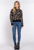 Long Slv Animal Jacquard Sweater       -44735 Long Slv Animal Jacquard Sweater       -44735