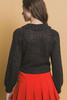 Short collard sweater-44792