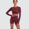 Women's 2 Piece Sets Solid Color High Elasticity Tight Workout Gym Fitness