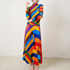 Women's Casual Long Pleated Skirt Sets for Various Plus Size Womens Skirts Set