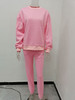 Custom Logo New Sweatshirt With Sweatpants 2 Piece Sets Loungewear For Women.