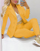 Women's Office Long Sleeve Blazers Ladies Blazers Formal Two Piece Pants Set