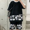 Men Summer Leisure Sports Suit Sleeve T Shirt and Short Tracksuits 2 Pieces Set