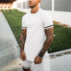 Custom Logo Men's Summer Short Sportswear Suit Knitted High Quality Short Suit